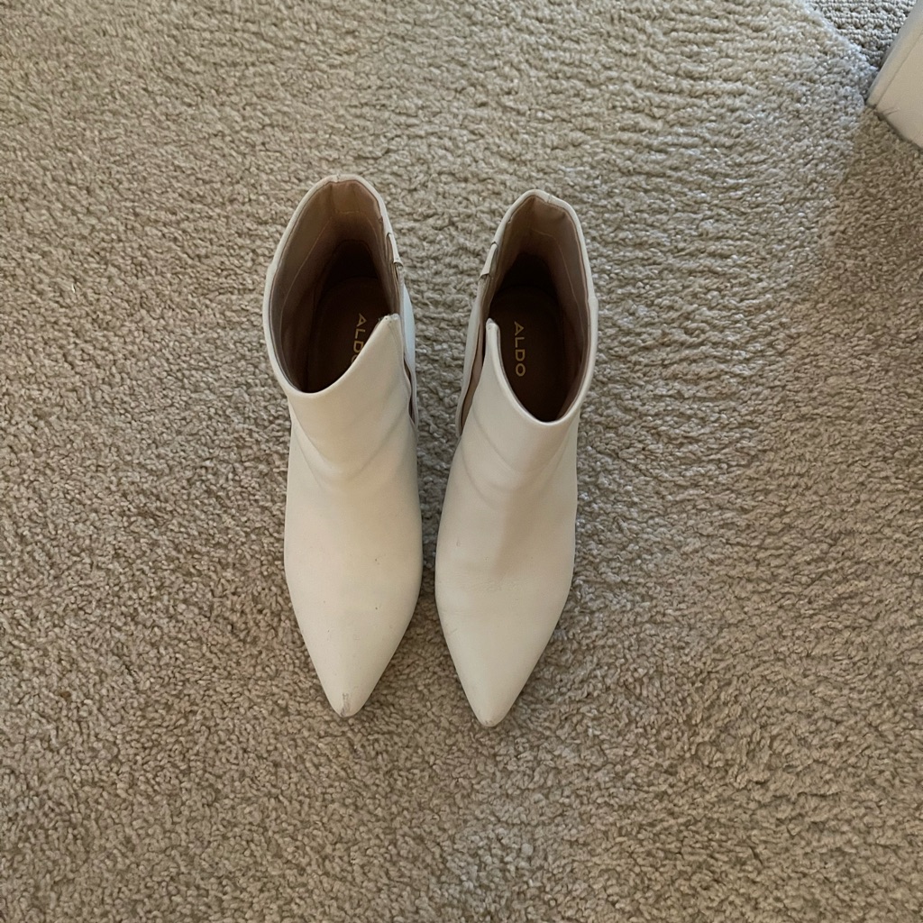 Aldo White Booties
